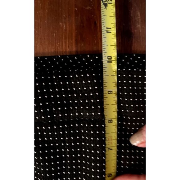 Chico's women's wide leg black trousers size 0 (4 Reg) white pattern, stretch, N - Picture 10 of 11